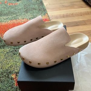 Pacific studded clogs in suede